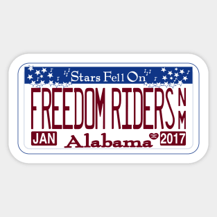 Freedom Riders National Monument license plate Sticker